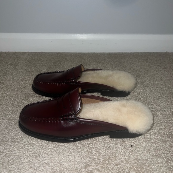 WYNN Shearling Mule in Burgundy Women’s Size 7M - Picture 4 of 8